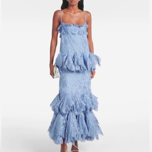Zimmermann Eden Lace Handkerchief Dress - Picture 1 of 16